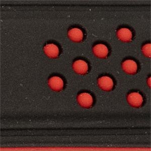 Curea silicon doua culori negru cu roșu, telescop QR, 22mm -60730 - Img 2
