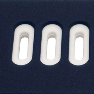 Curea silicon doua culori QR albastră cu alb 20mm- 62212 - Img 2