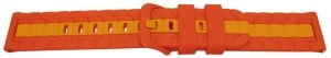 Curea silicon doua culori QR roșu cu portocaliu 22mm- 62261