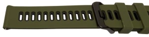 Curea silicon doua culori QR verde închis cu negru 20mm- 62214 - Img 3