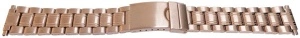 Bratara metalica reglabila aur roz capete pe arc 16-22mm - 55009