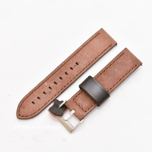 Curea piele maro inchis vintage QR 20mm - 3990220