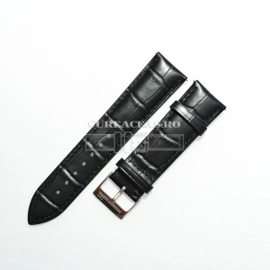 Curea Piero Magli neagră, mată model aligator QR 12mm - 08593001