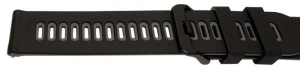 Curea silicon doua culori QR neagra cu gri 22mm- 62207 - Img 2