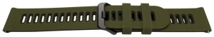 Curea silicon doua culori QR verde închis cu negru 22mm- 62215