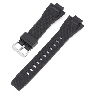 Curea tip Casio silicon pentru G-Shock GST-B400 cataramă argintie