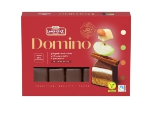 Bomboane de ciocolata Domino cu turta dulce Lambertz 175G