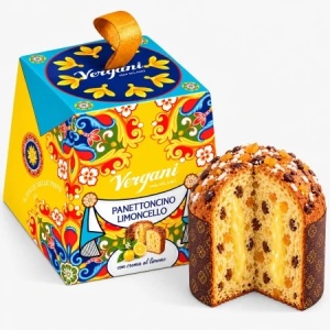 Mini Panettone cu crema de limoncello, Vergani 100g