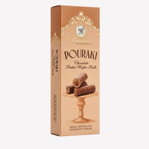 Napolitane cu crema de alune Pouraki, Laurence 110gr