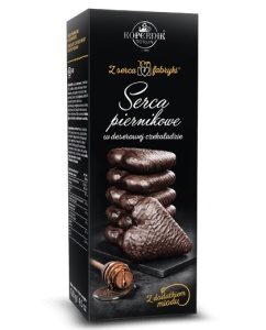 Turta Dulce Inima Cu Miere Si Ciocolata Neagra Kopernik 128G