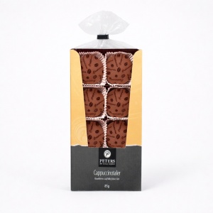 Biscuiti Cappuccino cu cremă de cafea și ciocolată cu lapte, Peters 85g