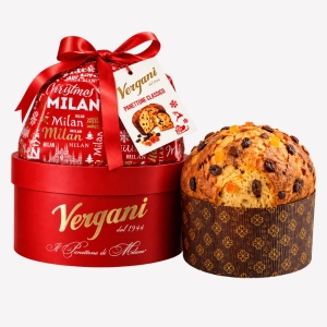 Panettone Luxury Classico le Cappelliere Vergani 1000g, cutie de catifea