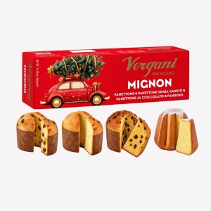 4 Mini Panettone Merry Christams, Vergani 380g