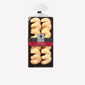 Cornulete artizanale cu vanilie si migdale Peters 100g