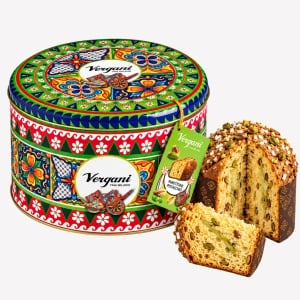 Panettone Sicily Trip Pistachio cutie metalica, Vergani 750g