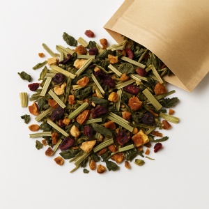 Plic ceai infuzie herbal cu arome de sarbatoare Delizia Meridiani 40g - Img 2