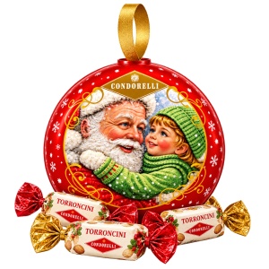 Glob metalic cu bomboane Torroncini Condorelli 40g