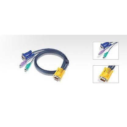 CABLU KVM ATEN, convertor Serial la Video + PS/2, conector 1: SPHD-15 (T); conector 2: VGA (T), PS/2 x 2