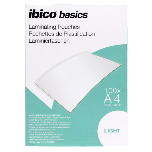 Folie IBICO Light pentru laminare la cald, A4, 75 microni, 100buc/set