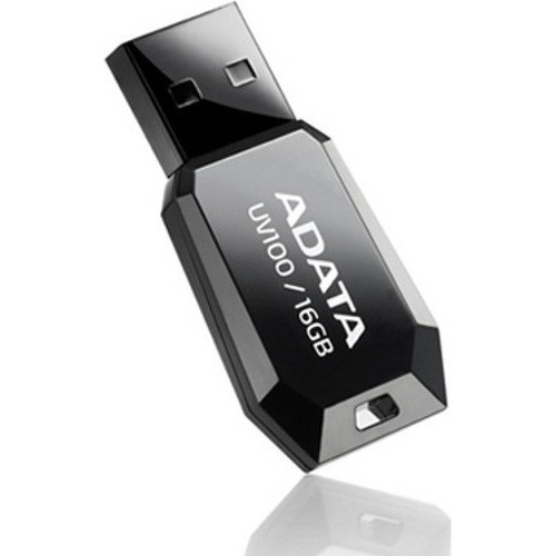 MEMORIE USB 2.0 ADATA 16 GB, profil mic, carcasa plastic, negru