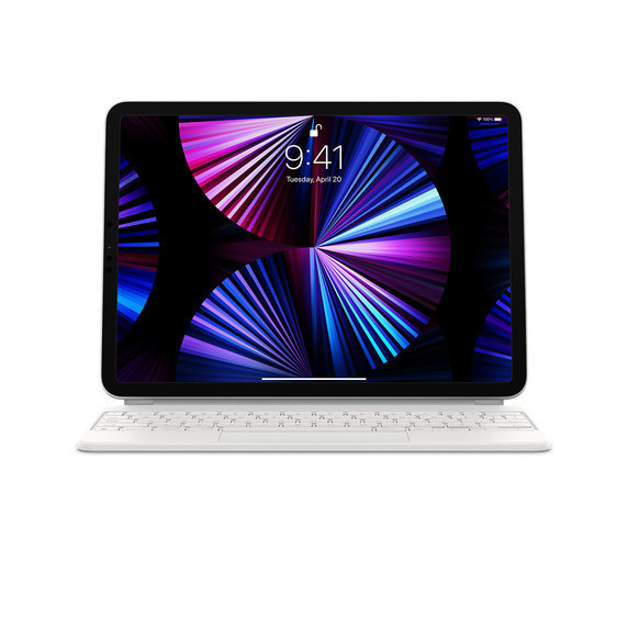 Apple Magic Keyboard for iPad Pro 11-inch (3rd) and iPad Air (4th)-International English-White