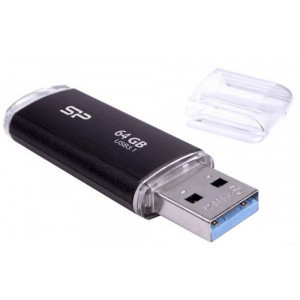 USB Flash Drive SP, Blaze B02, 3.2, 64GB, Negru