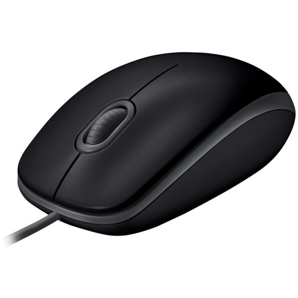 LOGITECH B110 Corded Mouse-SILENT-BLACK-USB-B2B