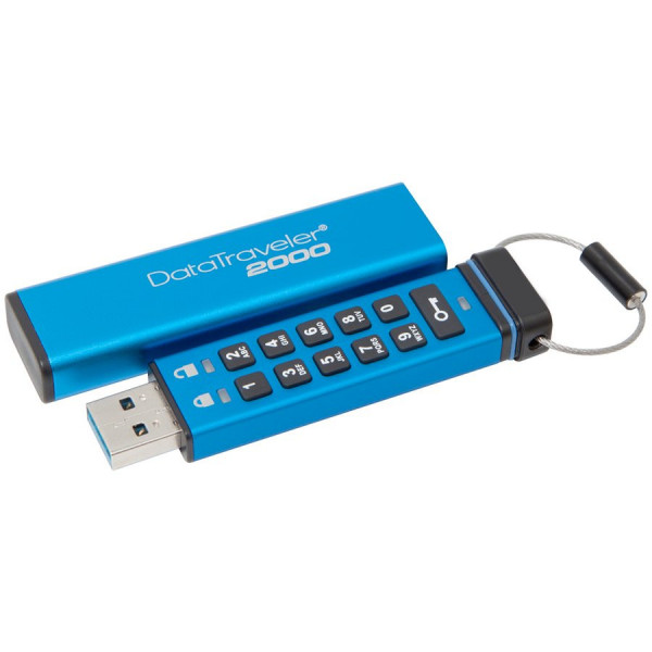 128GB Keypad USB 3.1 Gen 1 DT2000-256bit AES Hardware Encrypted