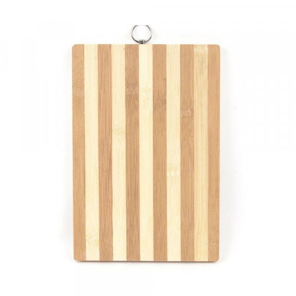 Tocator dreptunghiular bambus, 34x24cm, cu inel metalic, A00623