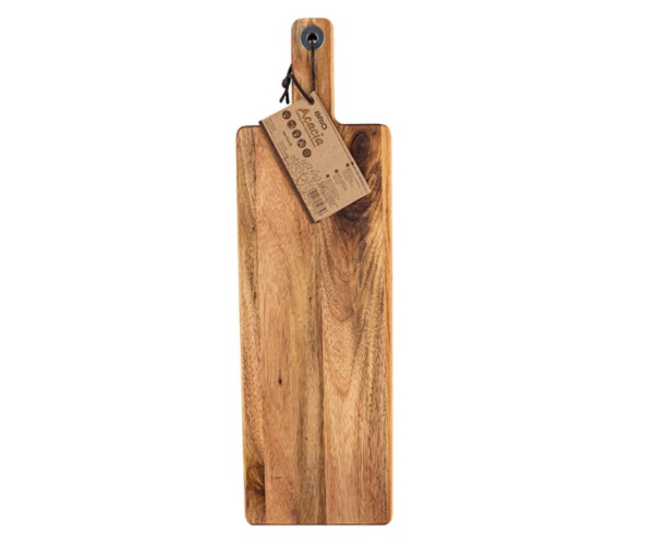 Platou aperitive din lemn de Acacia, platou tip tocator, 50x15cm, Brio