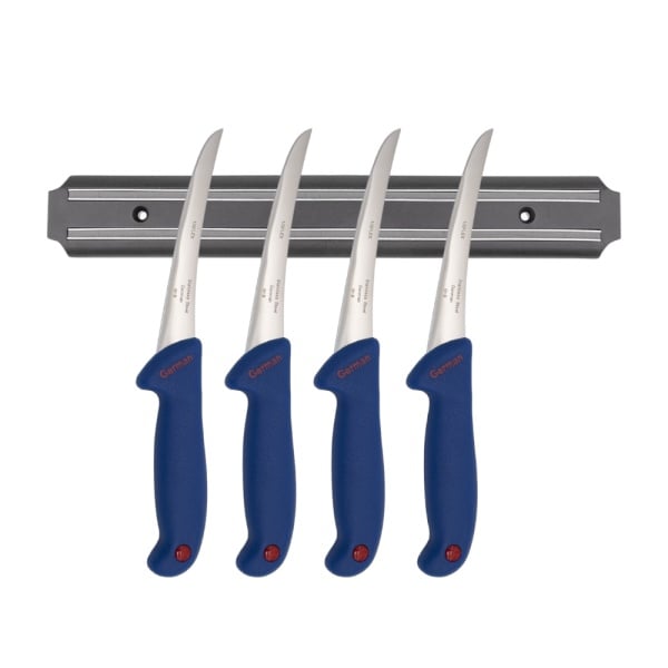 Set 4 cutite dezosare GS-Albastru si un suport magnetic