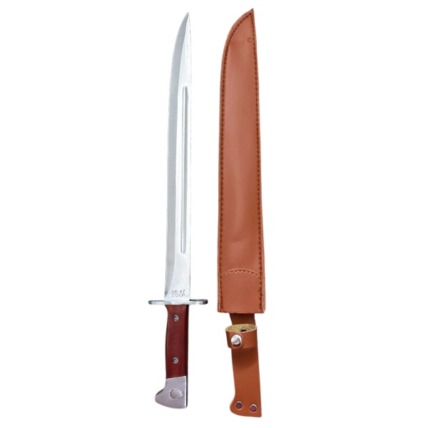 Baioneta AK-47 CCCP, lama 38 cm, full tang, maner lemn