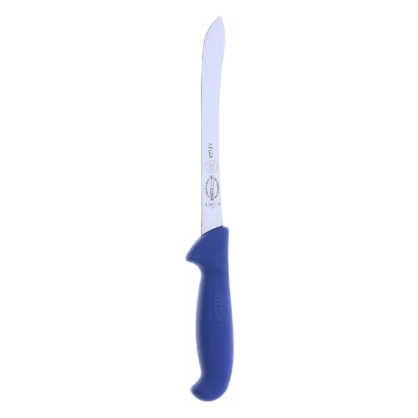 Cutit pentru filetat F.Dick ERGOGRIP, lama curbata semi-flexibila 18 cm, 8.2417.18