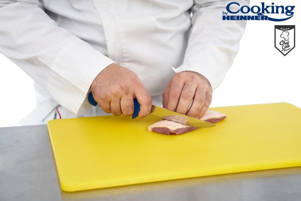 Tocator bucatarie profesional, HACCP GN1/1, 53x32.5x2 CM, Galben, Chef Line, Heinner