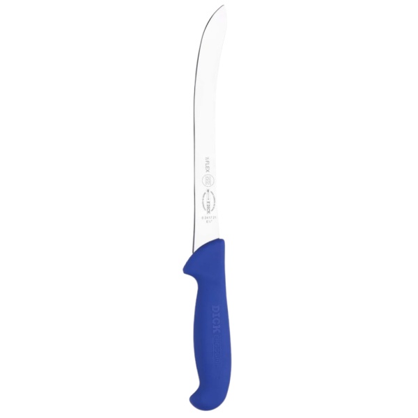 Cutit pentru filetat peste F.Dick ERGOGRIP, lama curbata semi-flexibila 21 cm, 8.2417.21