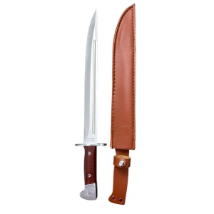 Baioneta AK-47 CCCP, lama 31 cm, teaca imitatie piele, maner din lemn