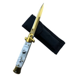 Briceag automat EDGE AKC022, lama 9.5 cm, maner ergonomic, husa protectie inclusa - Img 1