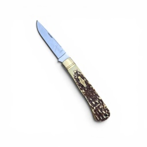 Cutit Grizzly corn de cerb, deschidere manuala, lama otel inox 8 cm, Kavi One - Img 4