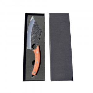 Cutit japonez forjat manual cu maner din lemn, 29 cm - Img 3