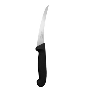 Cutit pentru dezosat Nameta-Belgium, lama curbata si rigida 15 cm, 2504CS.15 Negru