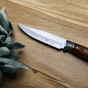 Cutit pentru drumetie Columbia SABER, lama 17 cm otel inoxidabil, teaca protectie inclusa - Img 5