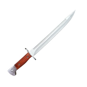 Baioneta AK-47 CCCP, lama 31 cm, teaca imitatie piele, maner din lemn - Img 2