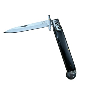 Briceag automat HawkBlack AKC67, lama otel carbon 12.5 cm, design ergonomic, sistem de blocare Bolster Lock, husa inclusa - Img 3