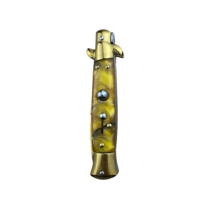 Briceag cu mecanism automat GoldEdge AKC024, lama din otel inoxidabil 9.5 cm, husa protectie inclusa - Img 4