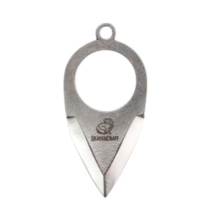 Cutit breloc cu inel PK1 BeaverCraft, pritectie din piele naturala de vaca