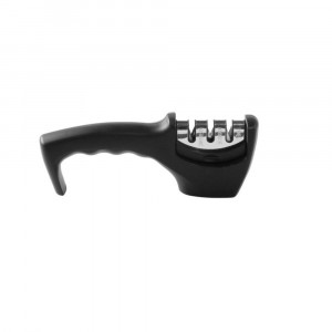 Dispozitiv pentru ascutit cutite, maner antialunecare, Negru