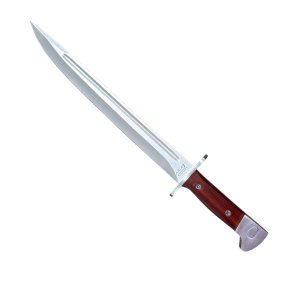 Baioneta AK-47 CCCP, lama 31 cm, teaca imitatie piele, maner din lemn - Img 3