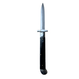 Briceag automat HawkBlack AKC67, lama otel carbon 12.5 cm, design ergonomic, sistem de blocare Bolster Lock, husa inclusa - Img 4