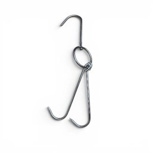 Carlige cu dublu carlig pentru agatat, 5 mm grosime, 30 cm lungime, set 50 buc
