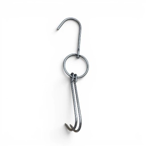Carlige macelarie cu dublu carlig de agatat, 4.5 mm, 26 cm lungime, 50 buc